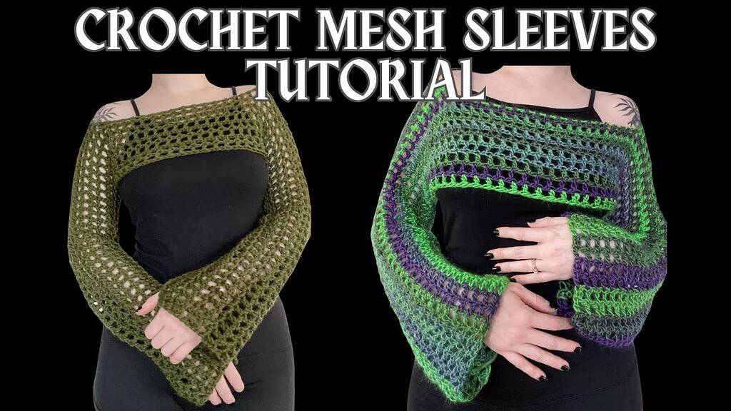 Free Mesh Sleeve Tutorial Crochet Ribblr Community