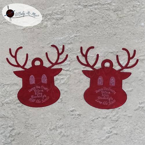 Reindeer shaped ornaments