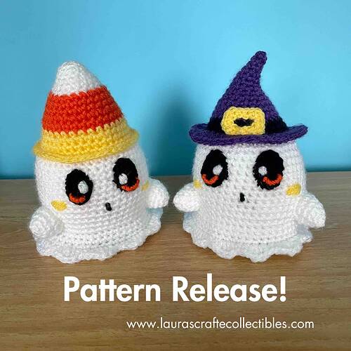 2-In-1 Halloween Ghosts Amigurumi Pattern_ Pattern Release