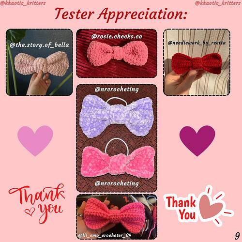 Tester Appreciation