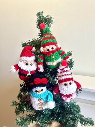 Christmas minis in a tree