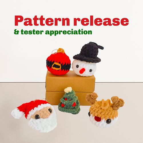 pattern release xmas ornaments