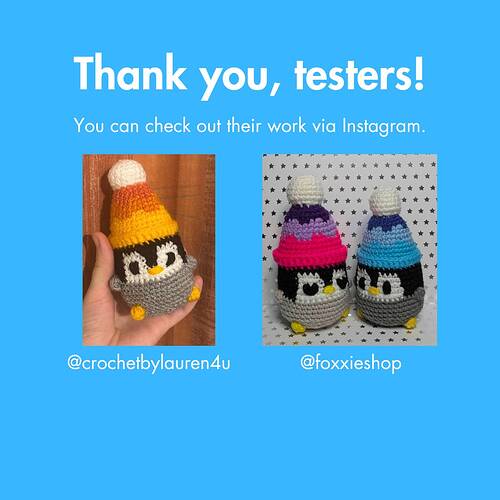 No-Sew Beanie Penguin Amigurumi Pattern_ Tester Appreciation 1
