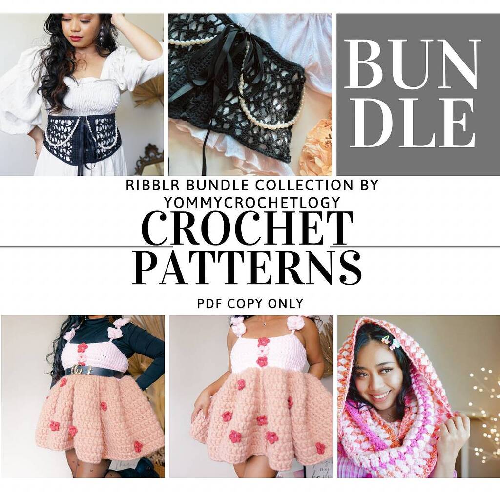 Crochet Pattern Bundle NEW Ribblr Feature Crochet 🧶 Ribblr community
