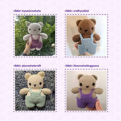 Teddy bear in overalls (2)