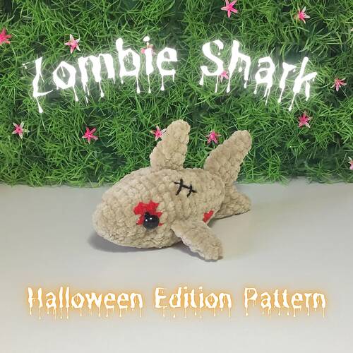 Zombie Shark Halloween Edition Pattern