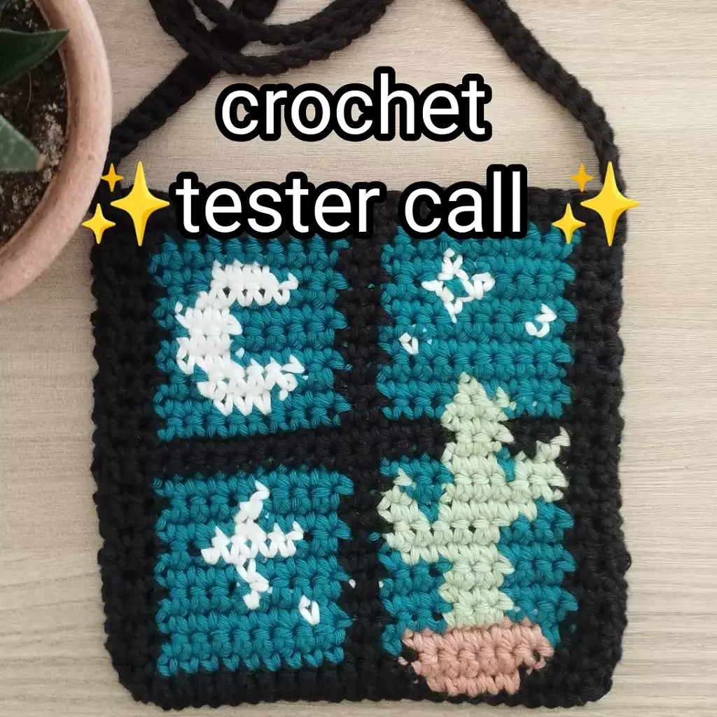 Closed Tester Call For Pattern Crochet Pattern Crochet Moon Window Bag