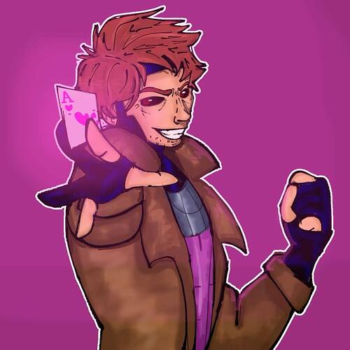 Gambit art bc I have too much inspo for him rn_3