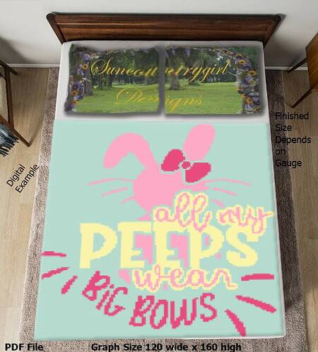 All my peeps wear big bows toddler size mockup