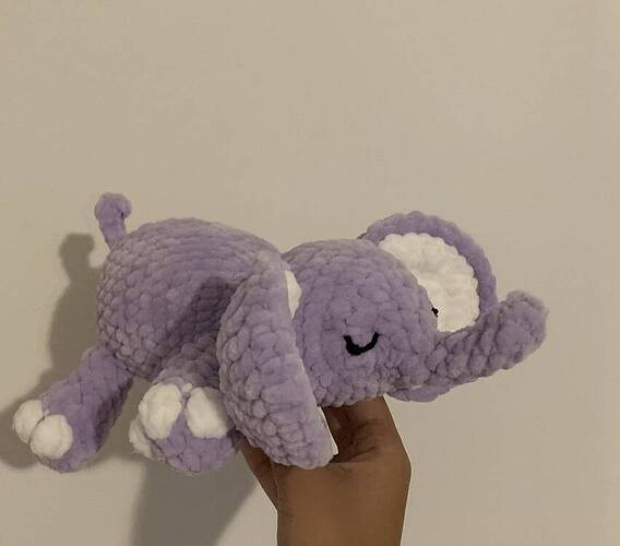 sleepy elephant crochet