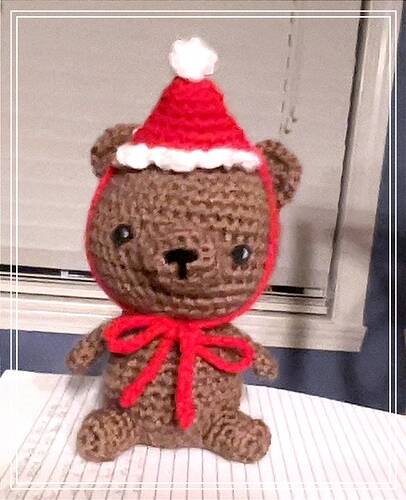 finished christmas bear test!