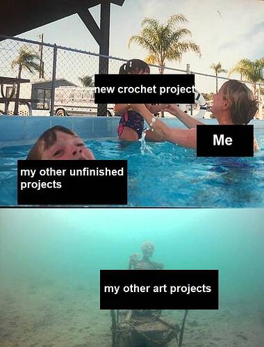 The Collector, my beloved — I created some crochet memes bc I've been...