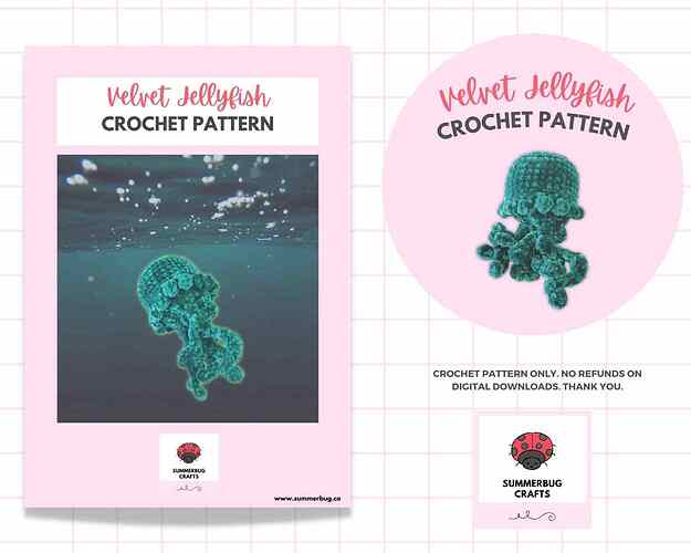 Crochet Jellyfish Pattern Preview