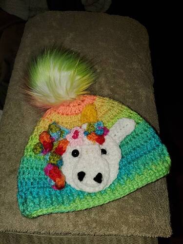 unicorn pom hat