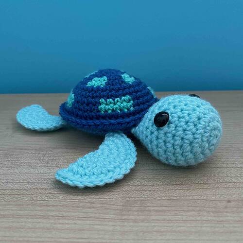 No-Sew Turtle (Blue)