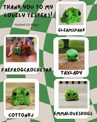 Thank you to my lovely testers! (2)