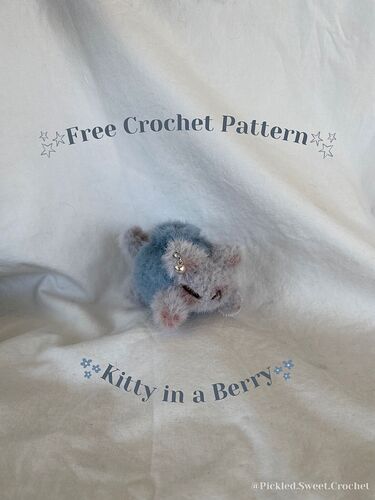 Kitty in a Berry - PDF Crochet Pattern - 1