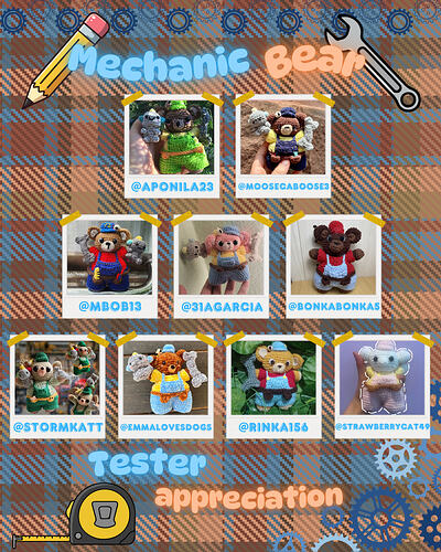 Mechanic bear tester collage 1