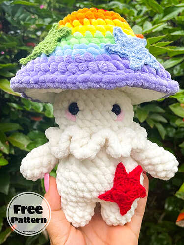 Crochet-Mushroom-Amigurumi-Doll-Free-PDF-Pattern-2