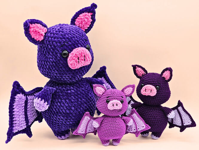 three bats