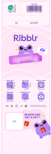 teaser yarn label