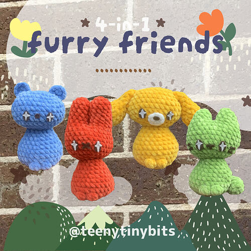 (1) 4 in 1 furry friends