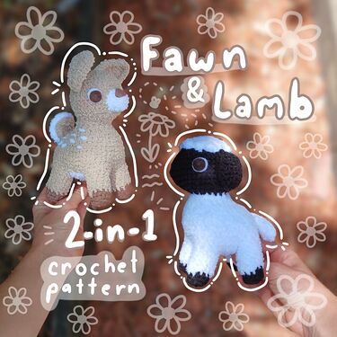 2-in-1 Fawn and Lamb