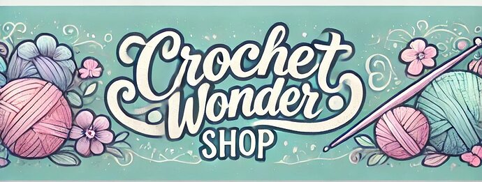 DALL·E 2025-02-15 14.02.59 - A pastel-colored banner design for a Ribblr shop named 'Crochet Wonder Shop'. The design features elegant, soft pastel tones (pink, lavender, mint, an