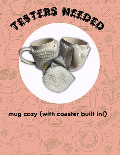 mug cosy testers