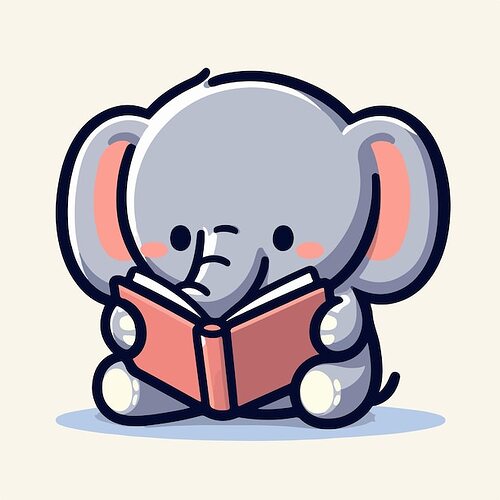 elephant-is-reading-book-cartoon-flat-style_995281-13368