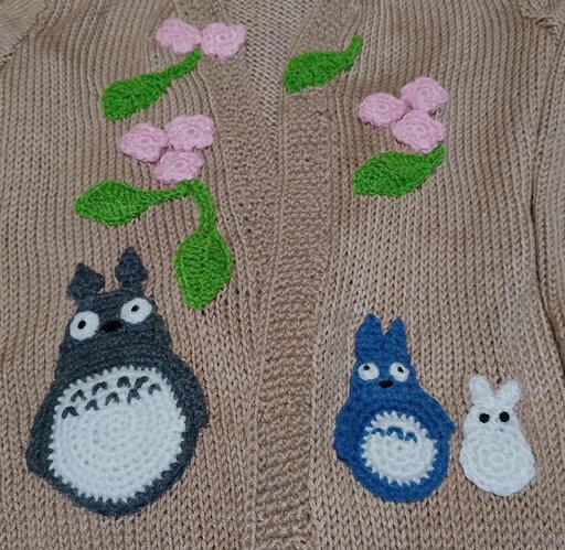 Cardigan applique