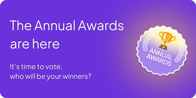 The Annual Awards are here