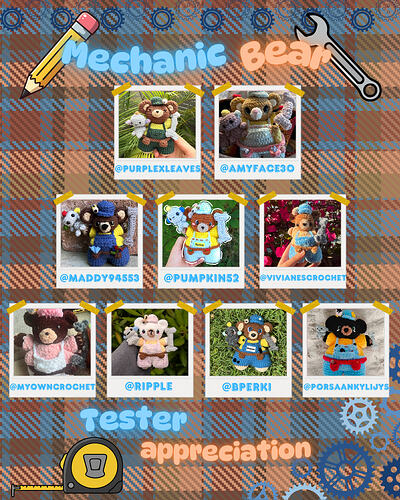 Mechanic bear tester collage 2