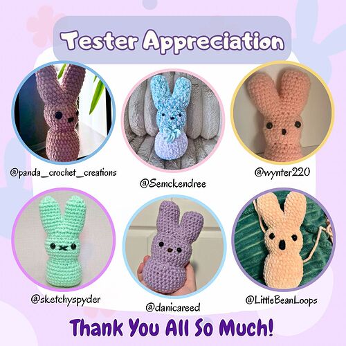 Millie the Marshmallow Bunny Free Pattern - 10