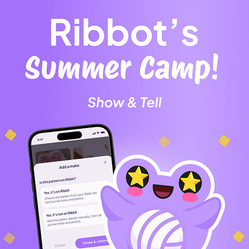 Ribbot's summer camp - commpost - show&tell