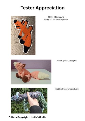 Sleepy Fox Pattern