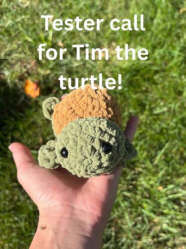 Tester call for Tim the turtle