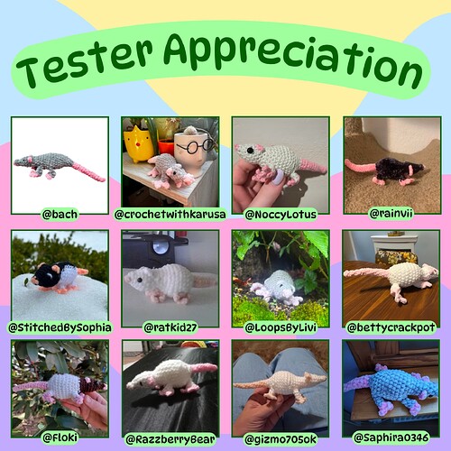 rat tester appreciation