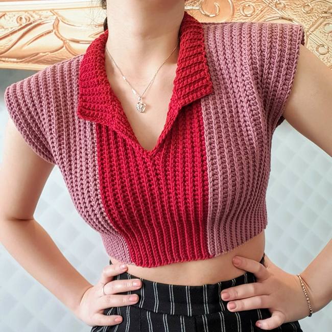 New Pattern Release Valerie Crop Top Crochet 🧶 Ribblr community