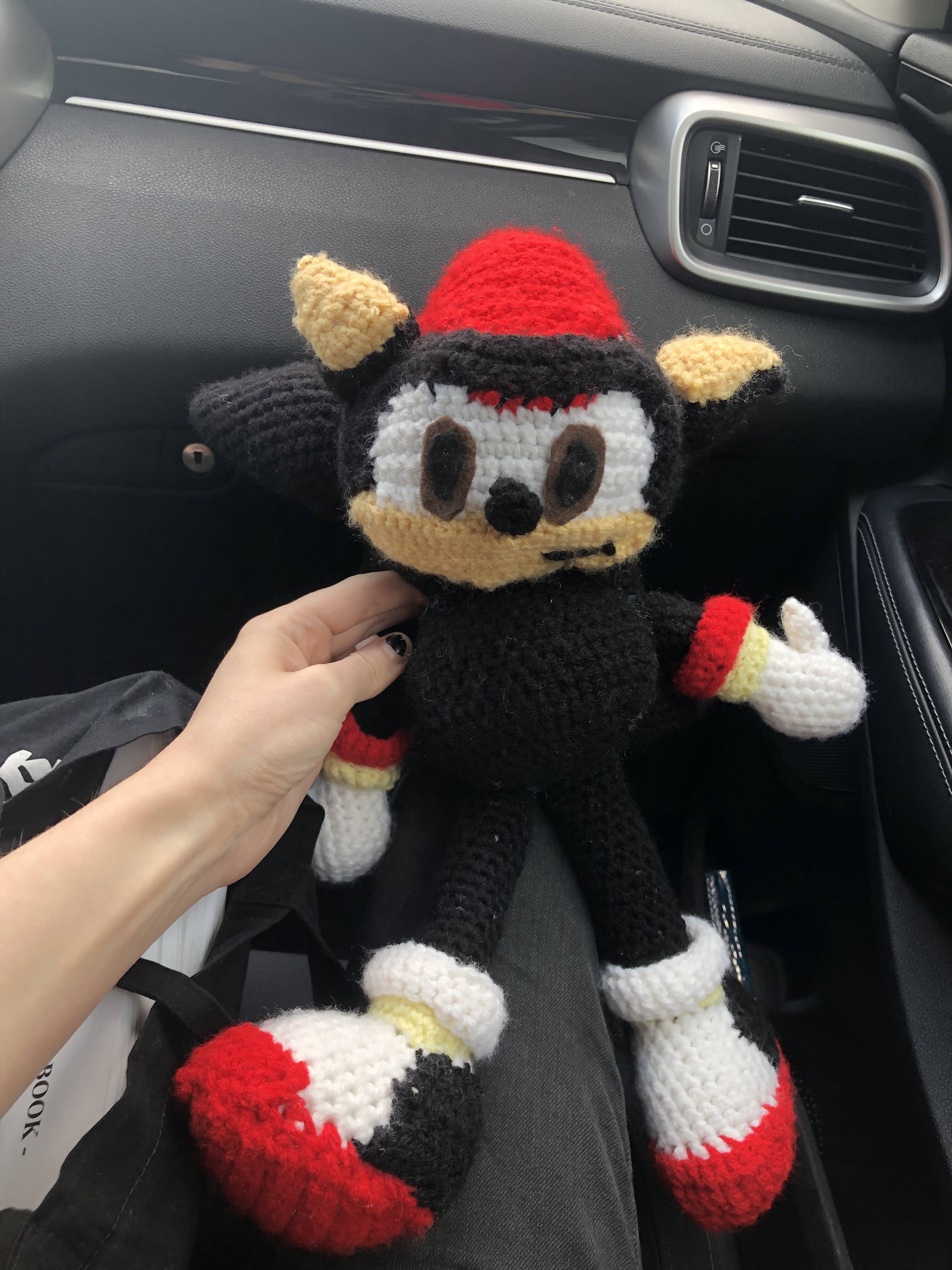 Shadow The Hedgehog I Crocheted For A