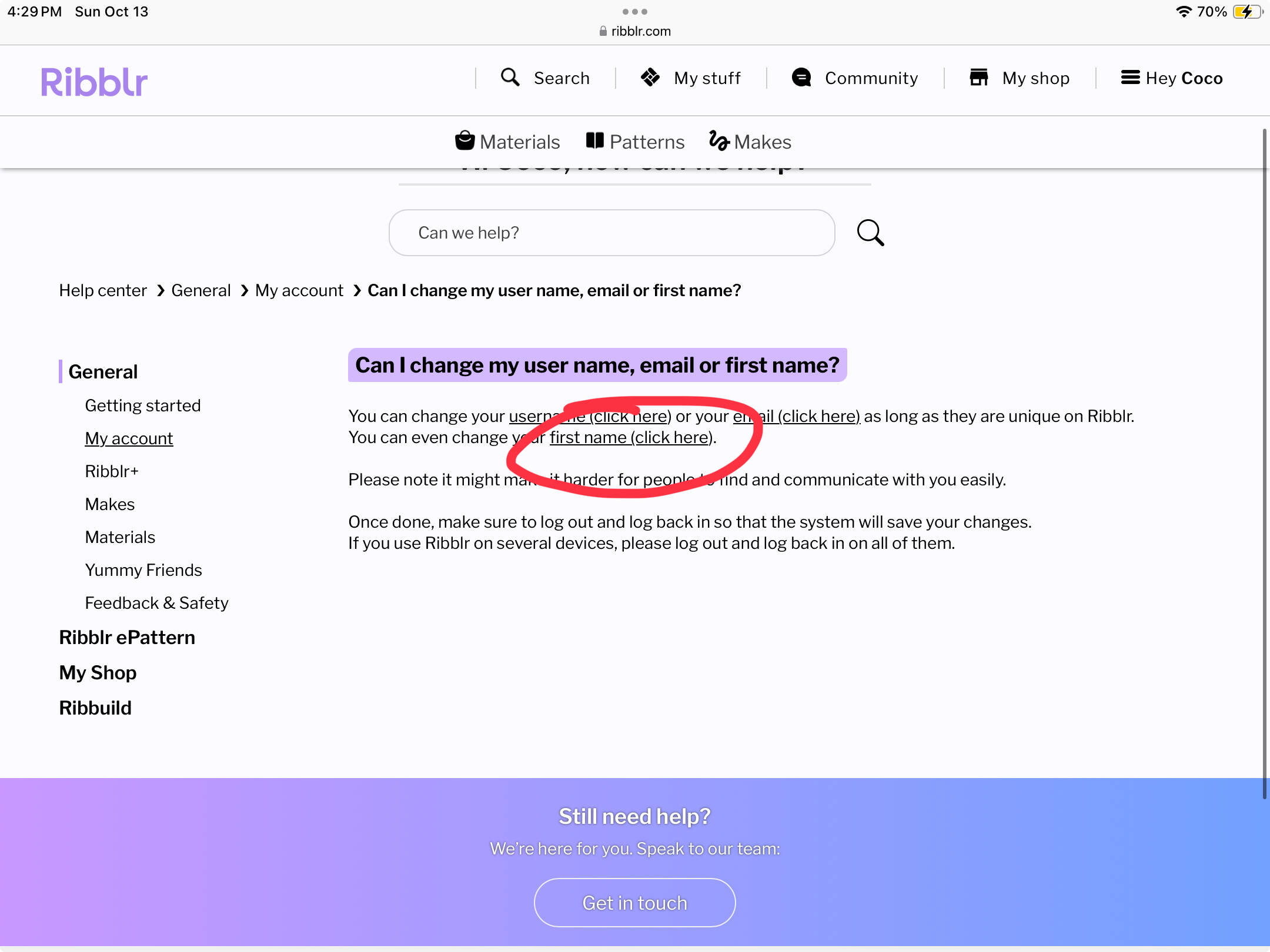 How do you change this little thingy? - Support 🖐️ - Ribblr community
