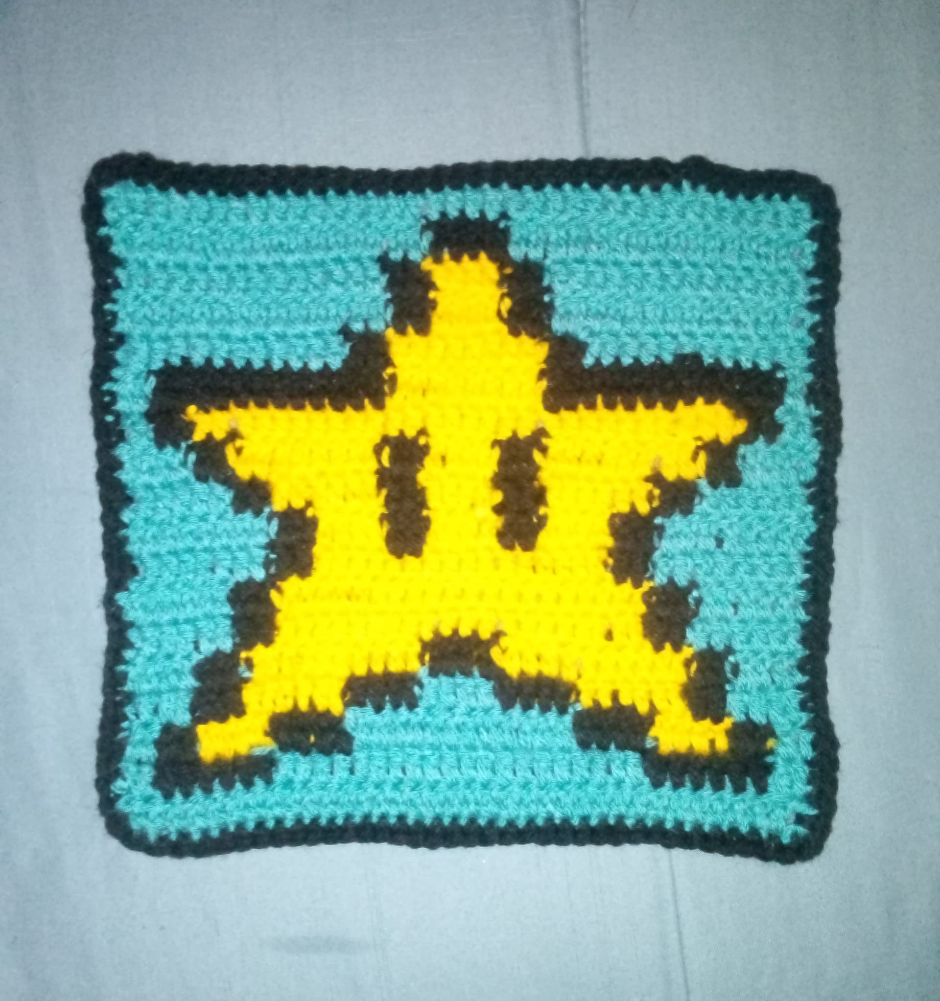 (Closed) Tester Call Super Crochet Mario Star face cloth Testing