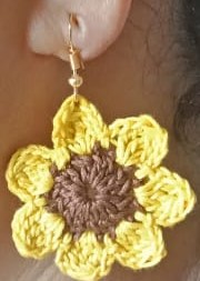 sunflower earring1