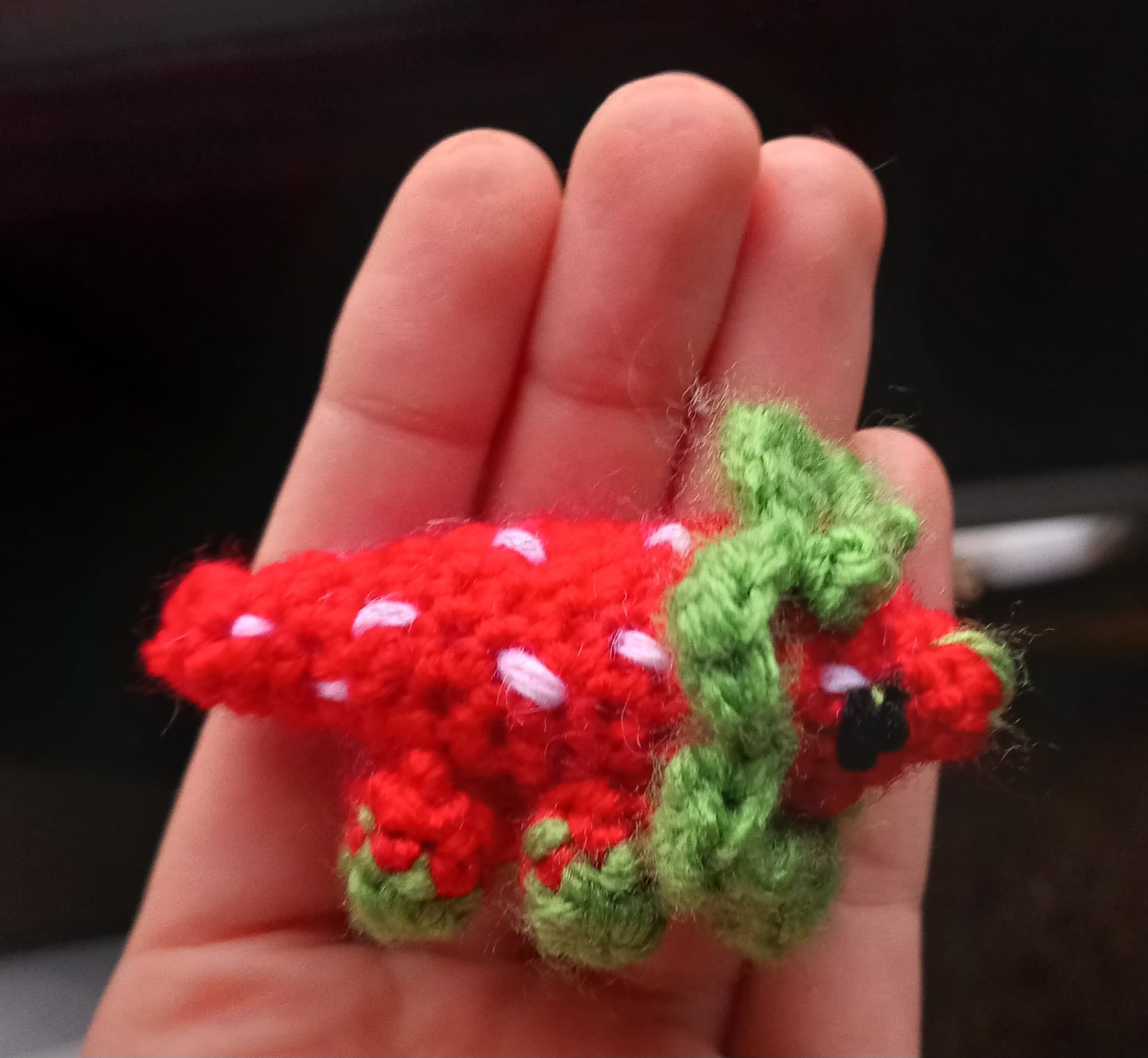 free pattern strawberry triceratops! Crochet 🧶 Ribblr