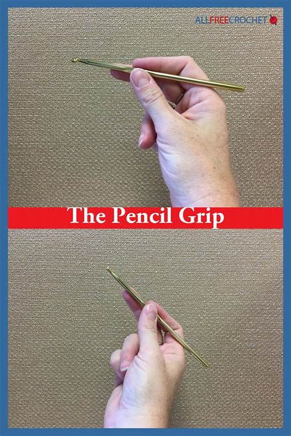Crochet Knife Grip vs Pencil Grip