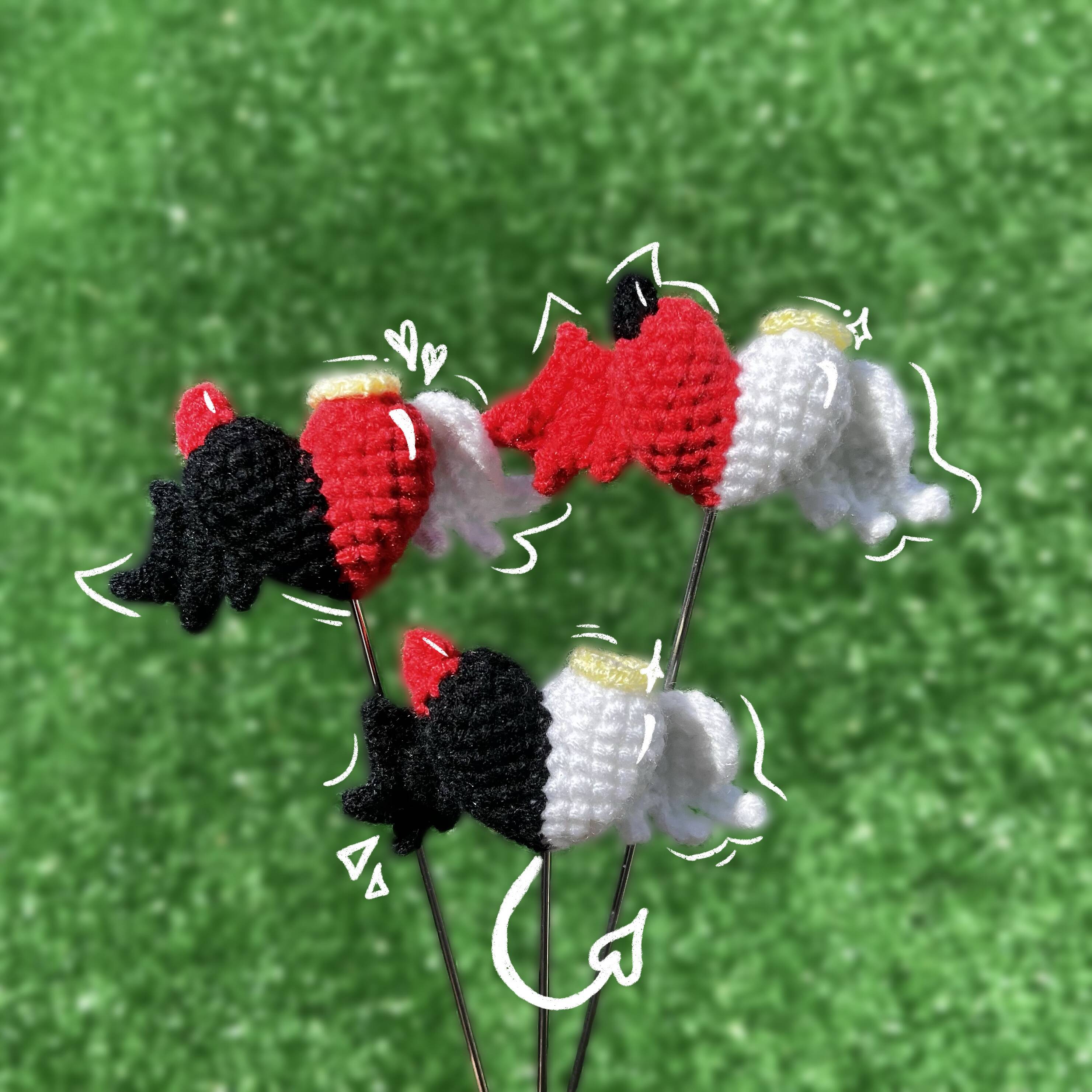 [CLOSED] Tester call for Crochet: 2 in 1 angel + devil heart - Testing ...