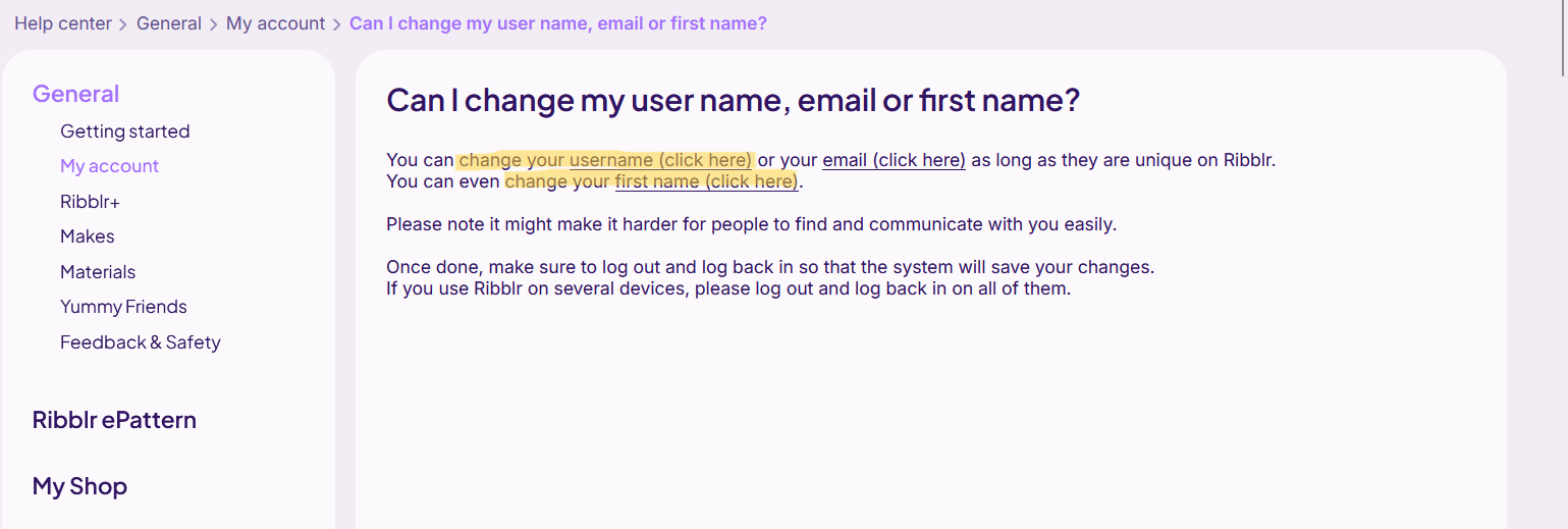 How to change name?! - Support 🖐️ - Ribblr community