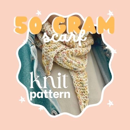 fifty gram scarf knit nat does