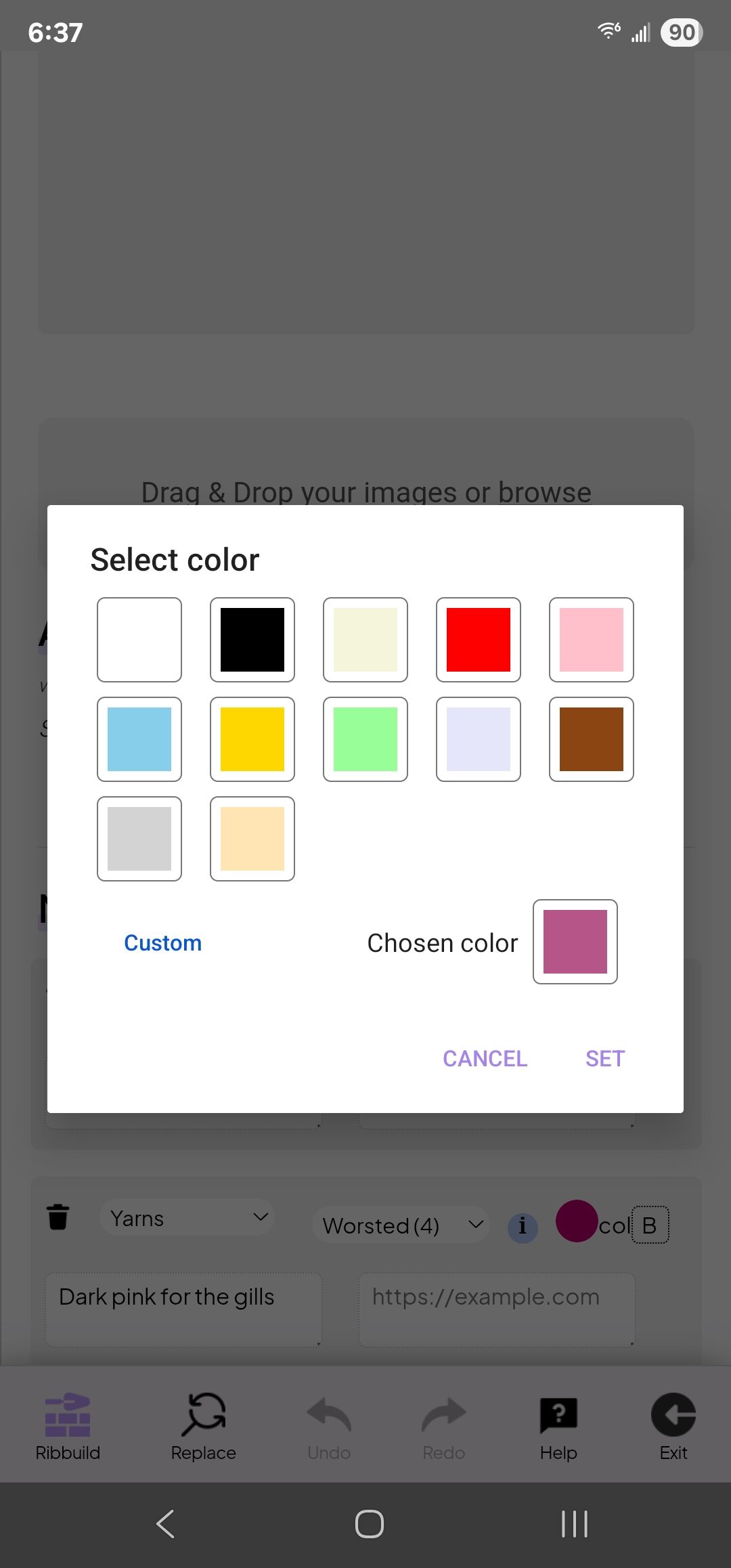Material Ui Ribba Rearrange yarn in materials section on ribbuild - Suggestions 🙌 ...