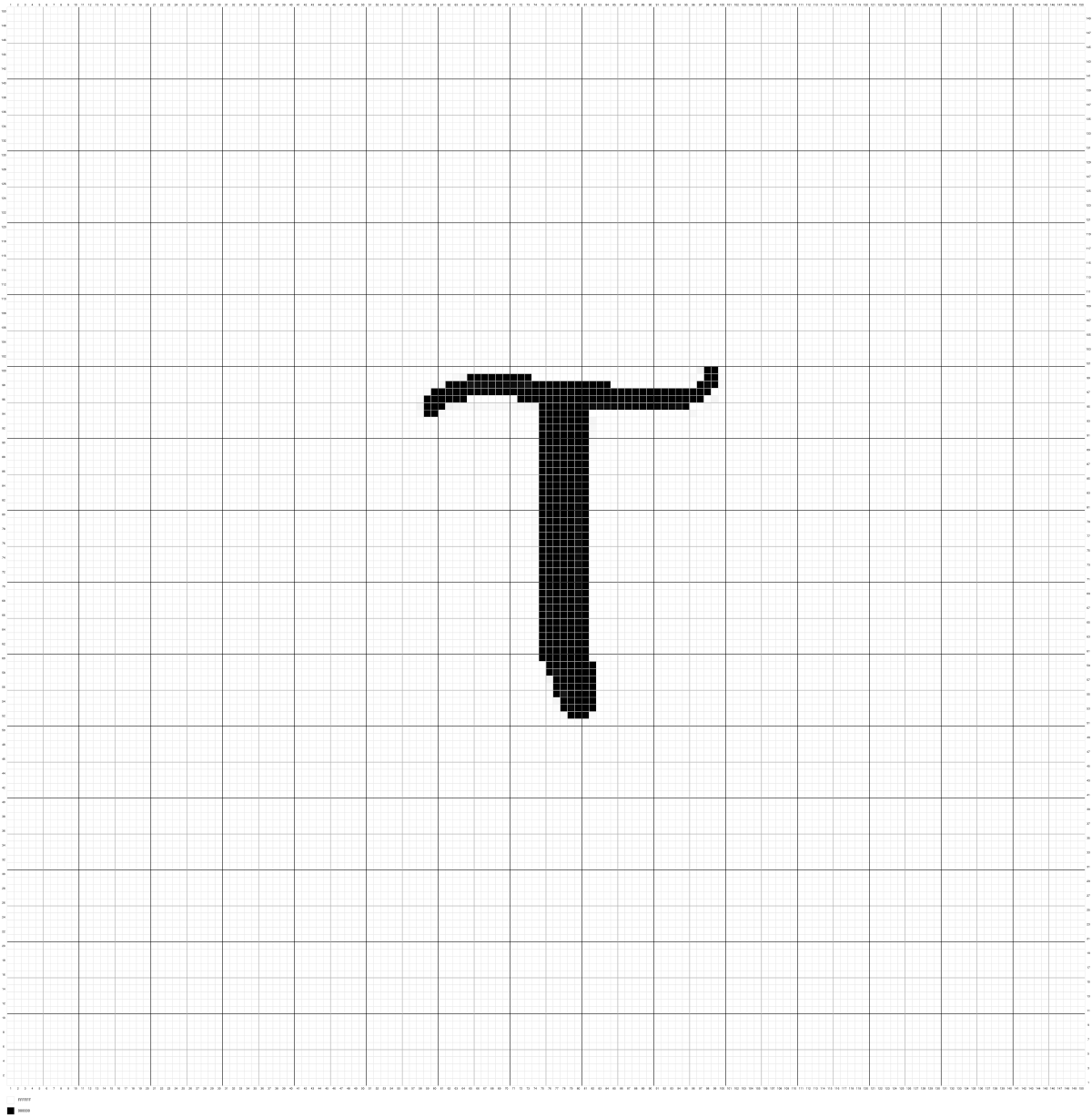 T 8x8 - Stitch Fiddle